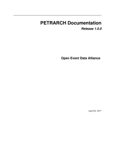 PETRARCH Documentation