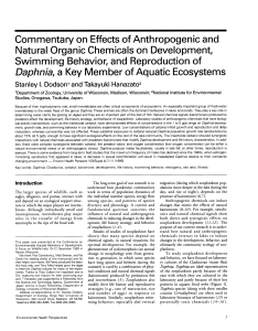 Natural Organic Chemicals on Development