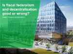 fiscal federalism presentation - E-SGH