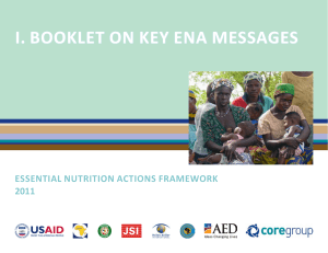 The Booklet of Key ENA Messages