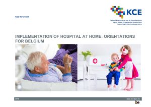 Implementation of hospital at home: orientations for Belgium