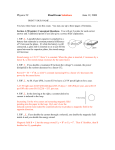 Physics 5C Final Exam Solutions June 12, 2008