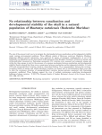 No relationship between canalization and developmental stability of