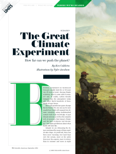 The Great Climate Experiment