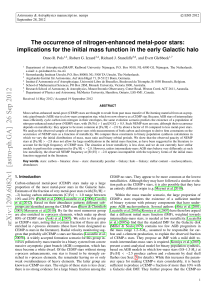 The occurrence of nitrogen-enhanced metal