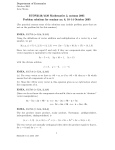 ECON3120/4120 Mathematics 2, autumn 2005 Problem