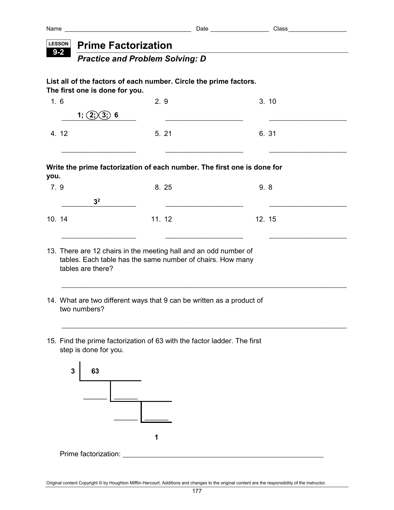 Module 9 2 Worksheet Even