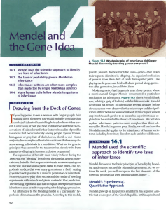 HS-SCI-APB-Unit 3 -- Chapter 14- Mendel and the
