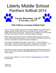 Liberty Middle School Softball - Edwardsville School District 7