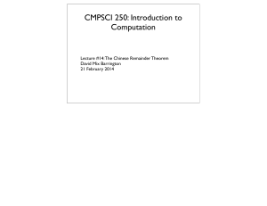CMPSCI 250: Introduction to Computation