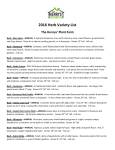 2016 Herb Variety List - The Henrys` Plant Farm