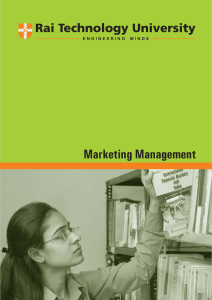 Marketing Management - Department of Higher Education