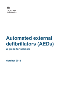 AEDs Guide for Schools Nov 2014, updated Oct 2015