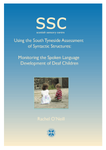 Using the South Tyneside Assessment of Syntactic Structures