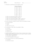 Lenarz Math 102 Practice Exam # 3 Name: 1. A 10