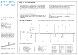 Instructions - Precision Lighting