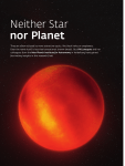 Neither Star nor Planet - Max-Planck