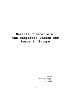 Neville Chamberlain - my social studies class