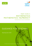 GCSE Mathematics Numeracy Teachers Guide (from 2015)
