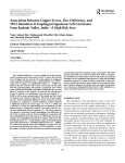 Association Between Copper Excess, Zinc Deficiency, and TP53