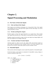 Chapter 2. Signal Processing and Modulation