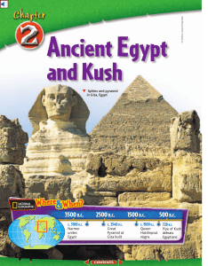 Chapter 2: Ancient Egypt and Kush