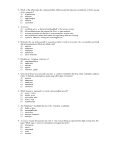 1. Which of the following is the component of the limbic system that