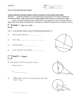 Unit 12 Circles Review Packet