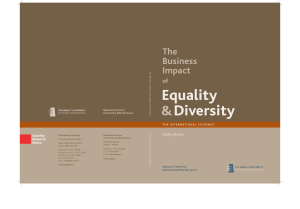 The Business Impact of Equality and Diversity