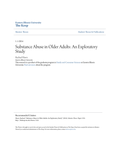 Substance Abuse in Older Adults: An Exploratory - The Keep