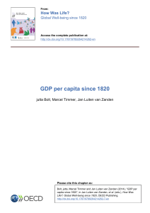 GDP per capita since 1820 - Utrecht University Repository