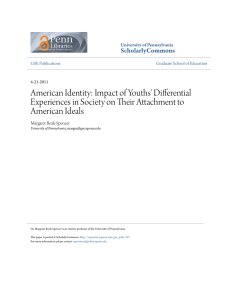 American Identity: Impact of Youths` Differential