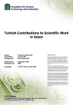 Turkish Contributions to Scientific Work in Islam