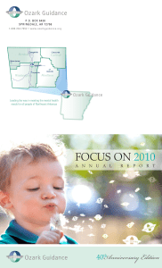 focus on 2010 - Ozark Guidance
