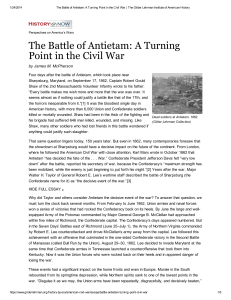 The Battle of Antietam: A Turning Point in the Civil War