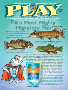 PA`s Most Mighty Migratory Fish