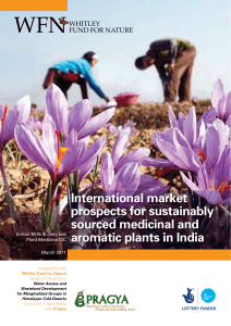 International market prospects for sustainably sourced