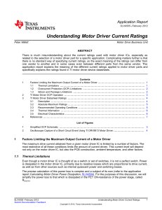Understanding Motor Driver Current Ratings