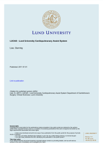 LUCAS - Lund University Cardiopulmonary Assist