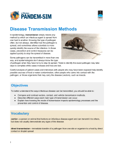 Disease Transmission Methods - Pandem-Sim