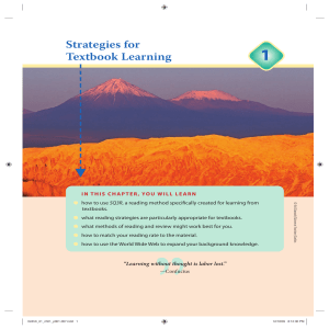 Strategies for Textbook Learning