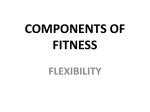 Components of Fitness - FLEXIBILITY PRESENTATION