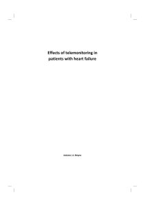 Effects of telemonitoring in patients with heart failure