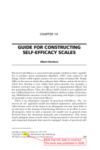 GUIDE FOR CONSTRUCTING SELF