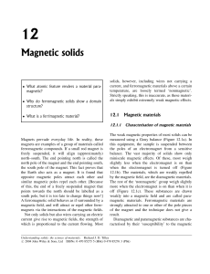 Magnetic solids