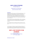 MEN FOR OTHERS MEN AND WOMEN FOR OTHERS