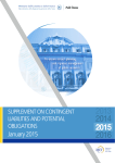 Supplement on contingent liabilities and potential obligations