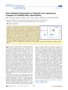 Water-Mediated Dimerization of Ubiquitin Ions Captured by