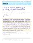 Hemicrania continua: a clinical study of 39 patients with