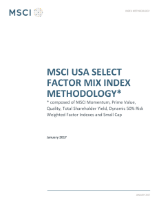 msci usa select factor mix index methodology